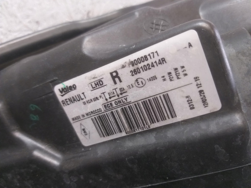 Frontscheinwerfer Dacia Dokker 260102414R LED Rechts Scheinwerfer Headlight