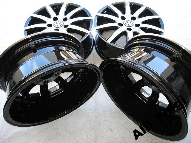 1x Alufelge 16 Zoll 6.5" 5x112 1K0601025F VW Jetta Rim Wheel