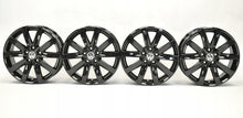 Laden Sie das Bild in den Galerie-Viewer, 4x Alufelge 17 Zoll 7.0" 5x112 54ET Glanz Schwarz 5K0601025F VW Golf VI Touran FEL3991160804yd