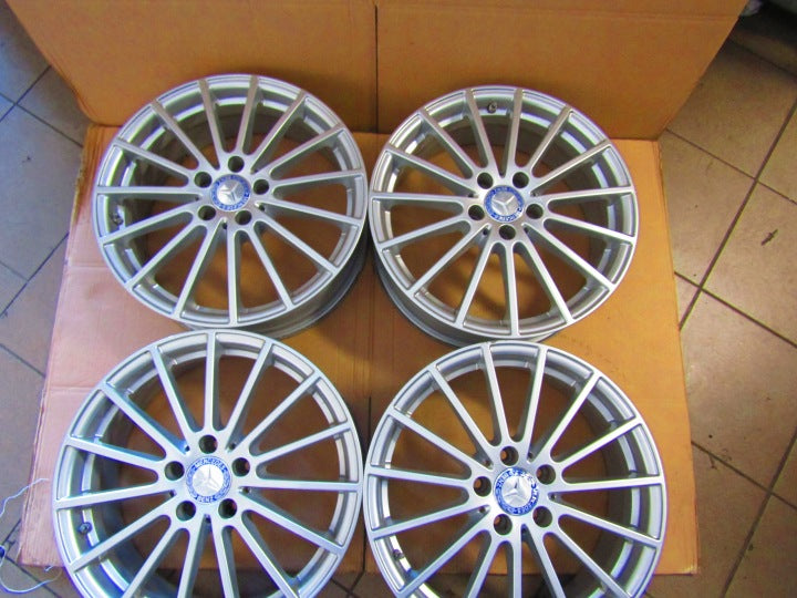 4x Alufelge 18 Zoll 6.5" 5x112 38ET Glanz Silber A1564011900 Mercedes-Benz Gla FEL9380638585zl