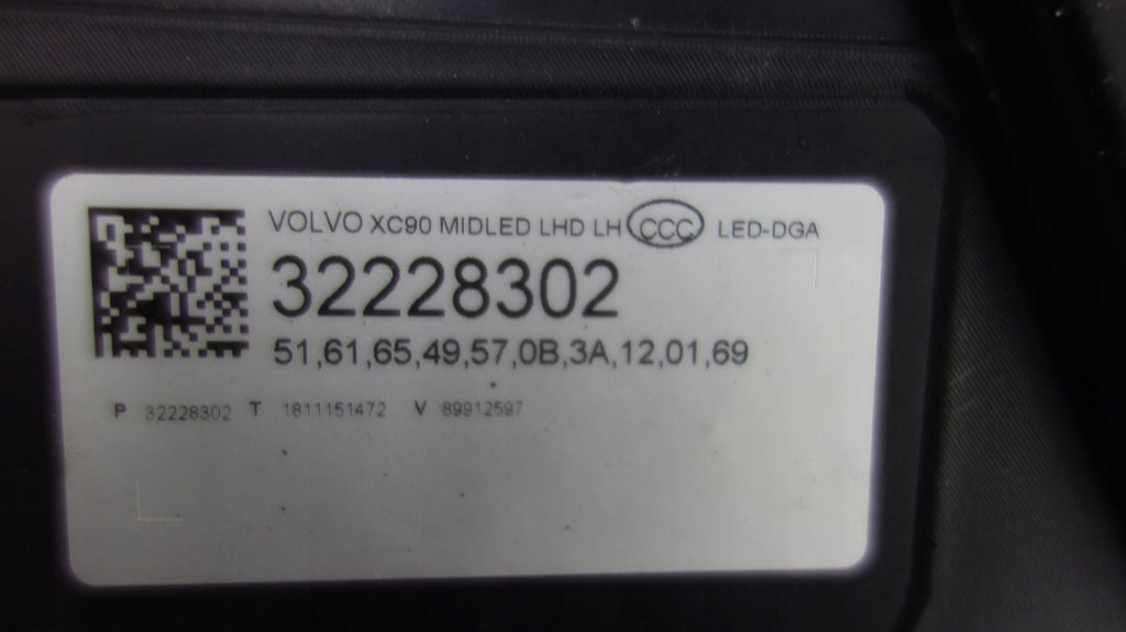 Frontscheinwerfer Volvo Xc90 32228302 LED Links Scheinwerfer Headlight