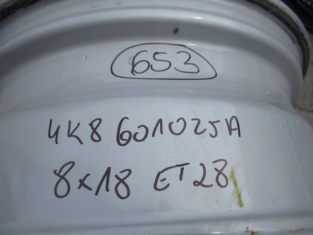 1x Alufelge 18 Zoll 8.0" 5x112 26ET Silber 4K8601025 Audi Rim Wheel FEL2043821208iz