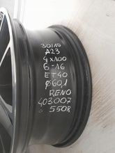 Load image into Gallery viewer, 1x Alufelge 16 Zoll 6.0" 4x100 40ET Glanz Schwarz 403007550R Renault Rim Wheel FEL1142215669tj