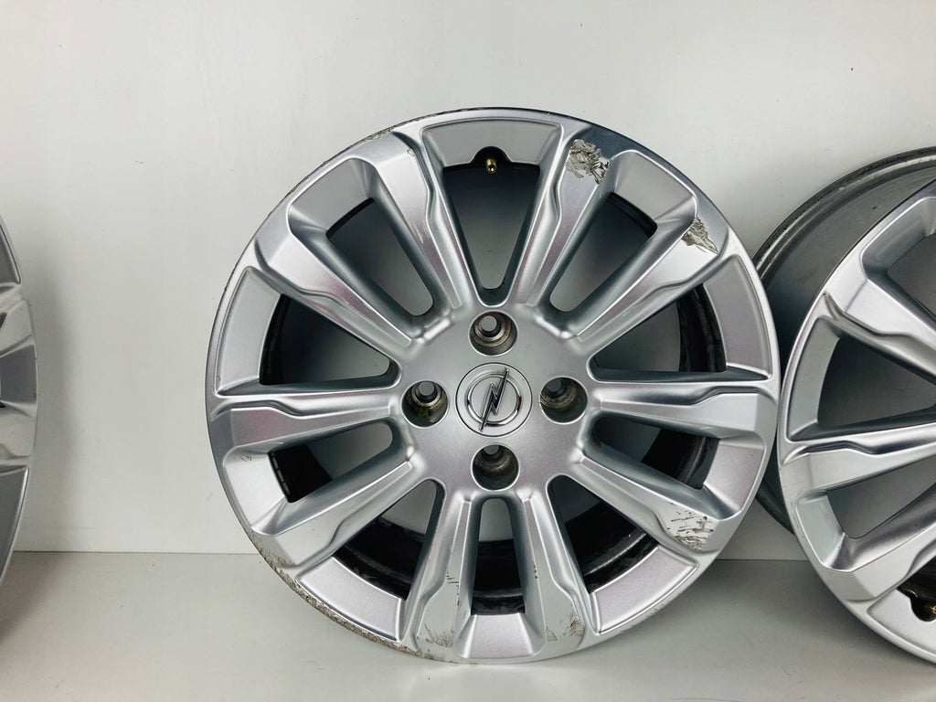 4x Alufelge 16 Zoll 6.5" 4x108 32ET Glanz Silber 9835097280 Opel Mokka Rim Wheel