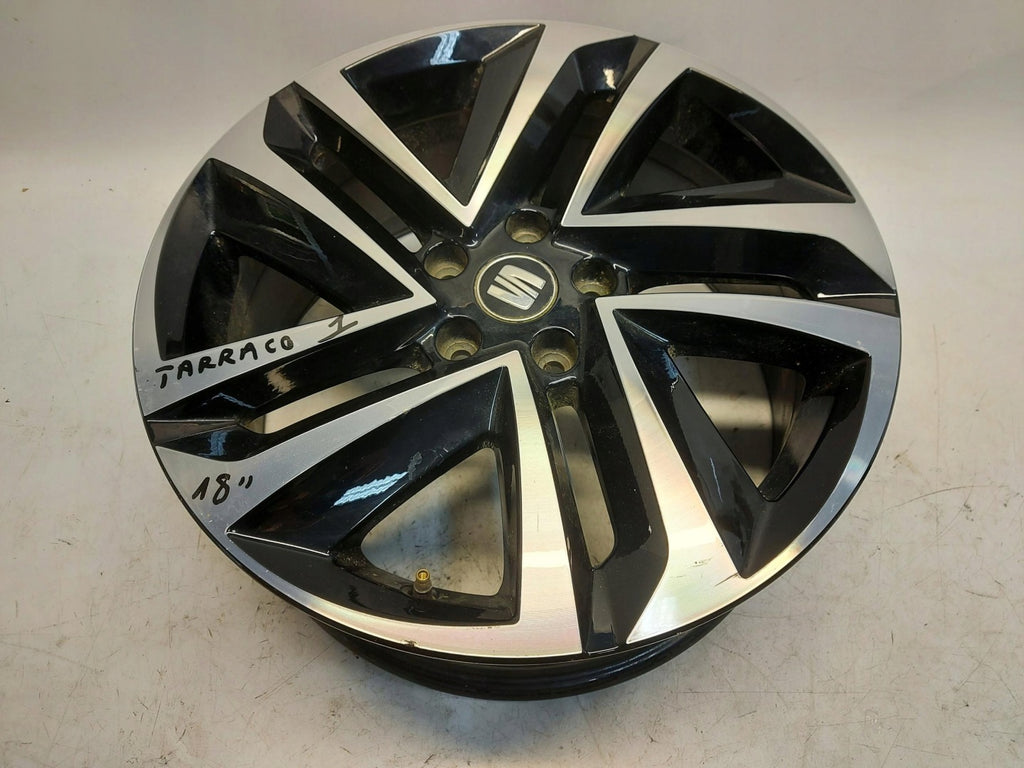 1x Alufelge 18 Zoll 7.0" 5x112 43ET Glanz Schwarz 5FJ601025C Seat Tarraco FEL5693151831ga