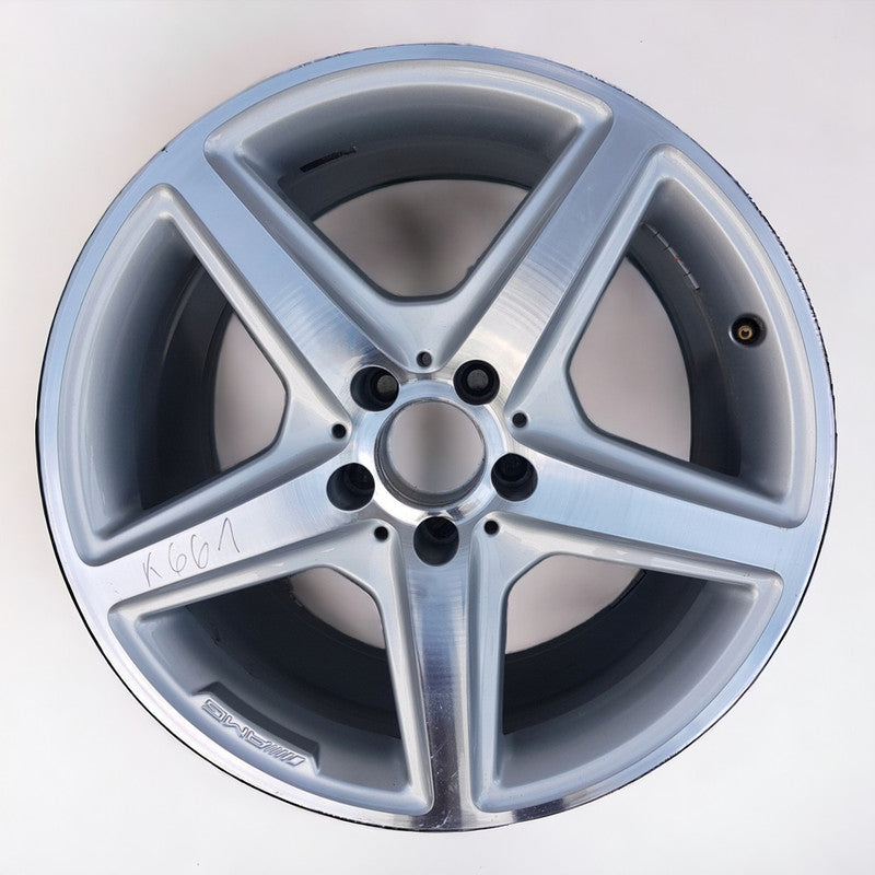 1x Alufelge 18 Zoll 9.5" 5x112 48ET Glanz Silber A2184011502 Mercedes-Benz Cls