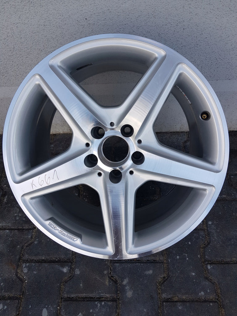 1x Alufelge 18 Zoll 9.5" 5x112 48ET Glanz Silber A2184011502 Mercedes-Benz Cls