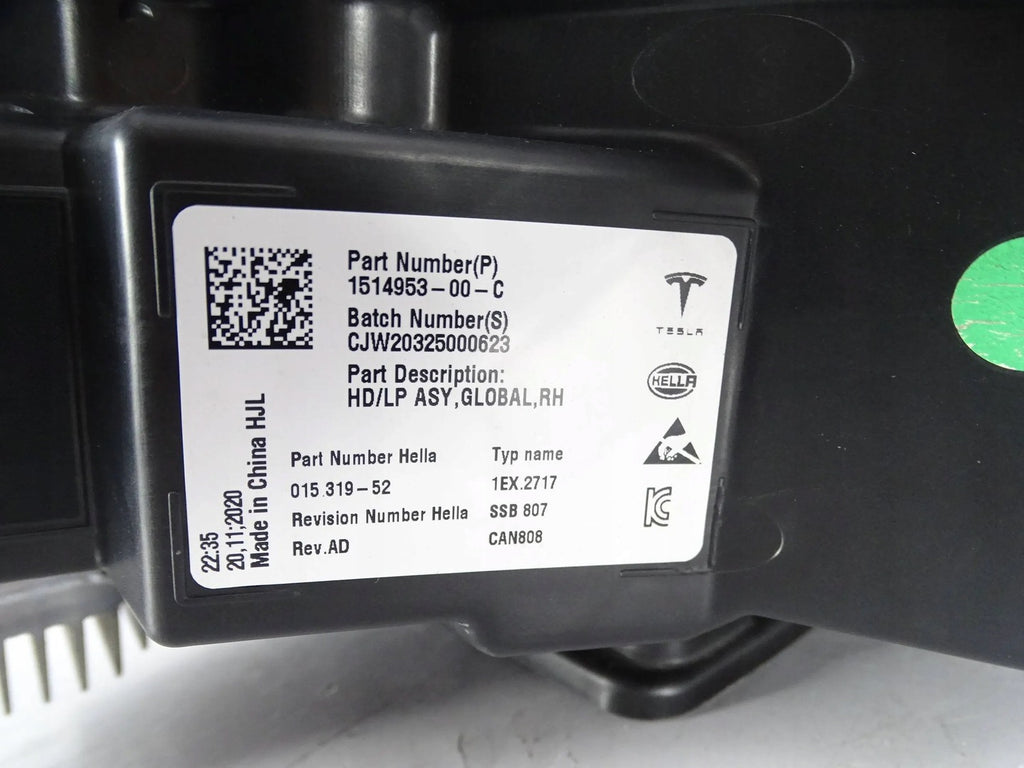 Frontscheinwerfer Tesla 3 1514953-00-C Rechts Scheinwerfer Headlight