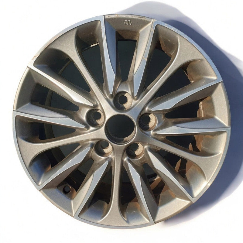 1x Alufelge 16 Zoll 6.5" 5x114.3 39ET Glanz Schwarz CMS-903, Toyota Avensis