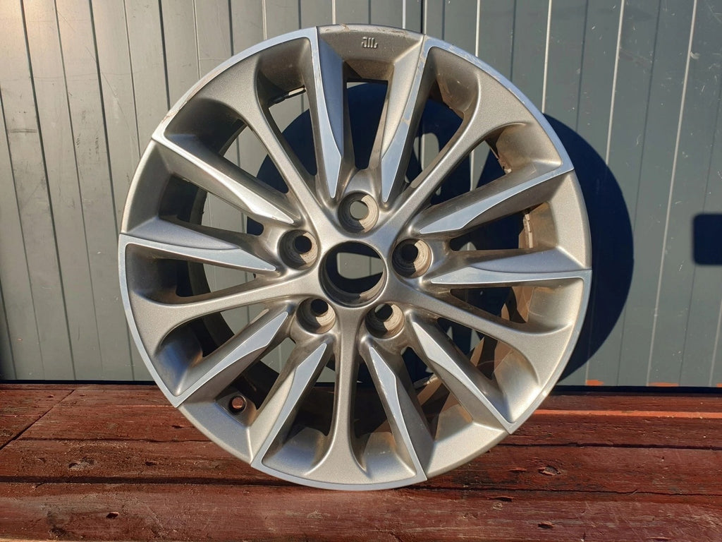 1x Alufelge 16 Zoll 6.5" 5x114.3 39ET Glanz Schwarz CMS-903, Toyota Avensis