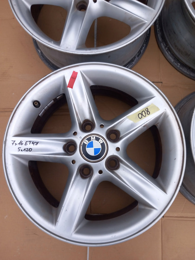4x Alufelge 16 Zoll 7.0" 5x120 47ET Glanz Silber BMW Rim Wheel FEL7792065828ys