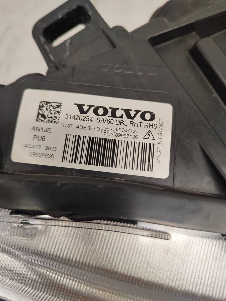 Frontscheinwerfer Volvo S60 V60 31420254 Xenon Rechts Scheinwerfer Headlight SCH4561037154kr