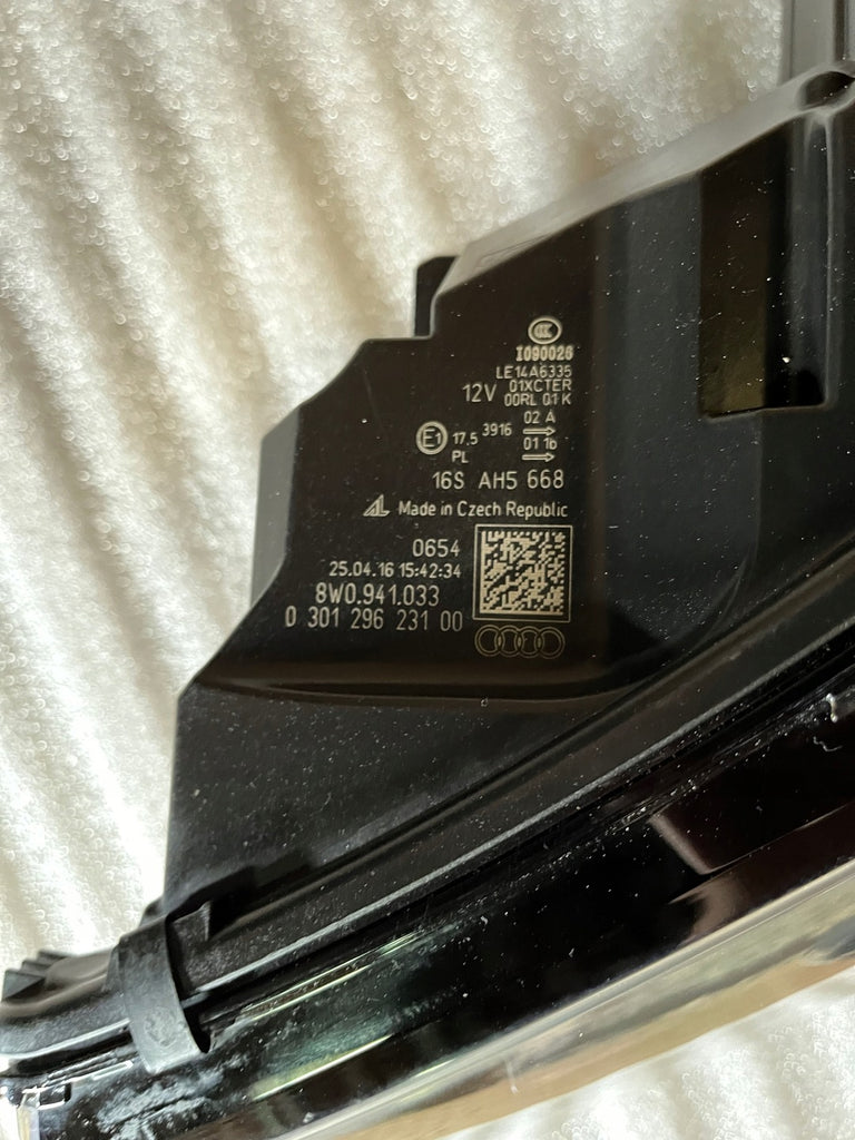 Frontscheinwerfer Audi A4 B9 8W0941033 LED Ein Stück (Rechts oder Links) SCH5087745334fu