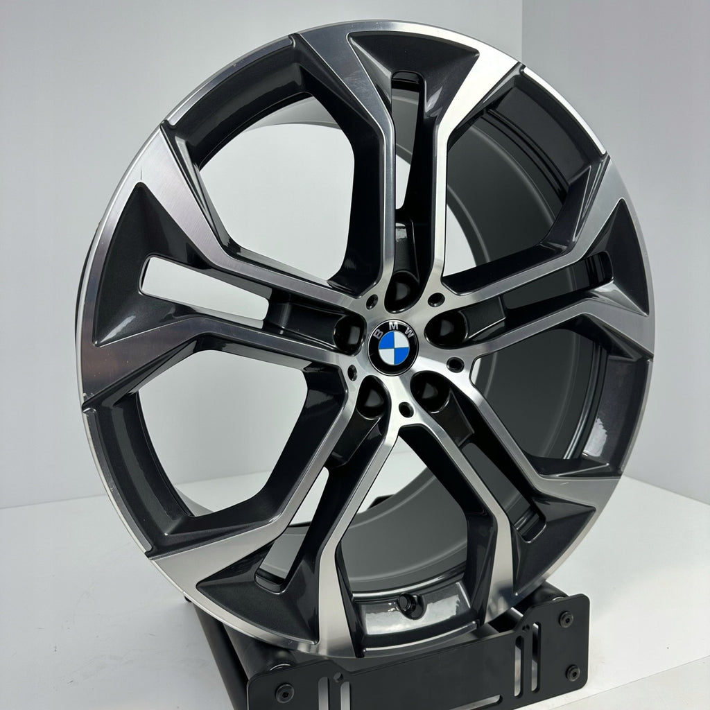 1x Alufelge 21 Zoll 10.5" 5x112 43ET Glanz Graphit 6885460GRE BMW G05 G06 Mg FEL9352172438bj