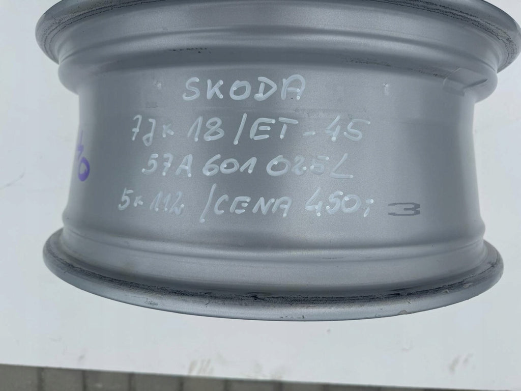 1x Alufelge 18 Zoll 7.0" 5x112 45ET 57A601025L Skoda Rim Wheel FEL3386452852vk