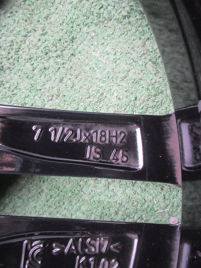 1x Alufelge 18 Zoll 7.5" 5x120 45ET Glanz Schwarz 8009701 BMW 2 F22 1 F21 F20 FEL9759741838sy