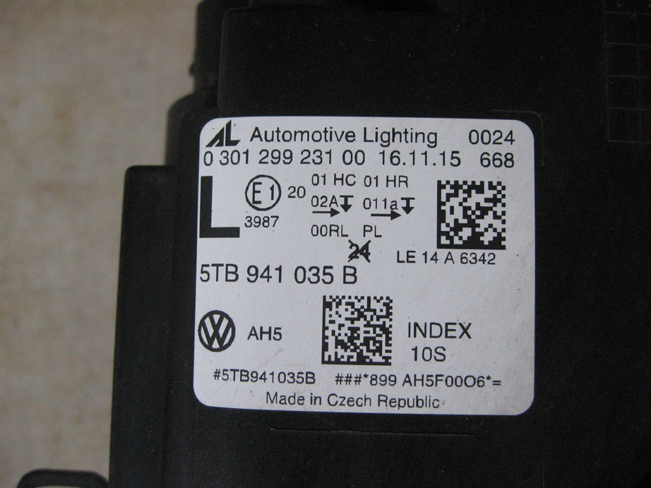 Frontscheinwerfer VW Touran 5TB941035B LED Links Scheinwerfer Headlight SCH2517545374hr