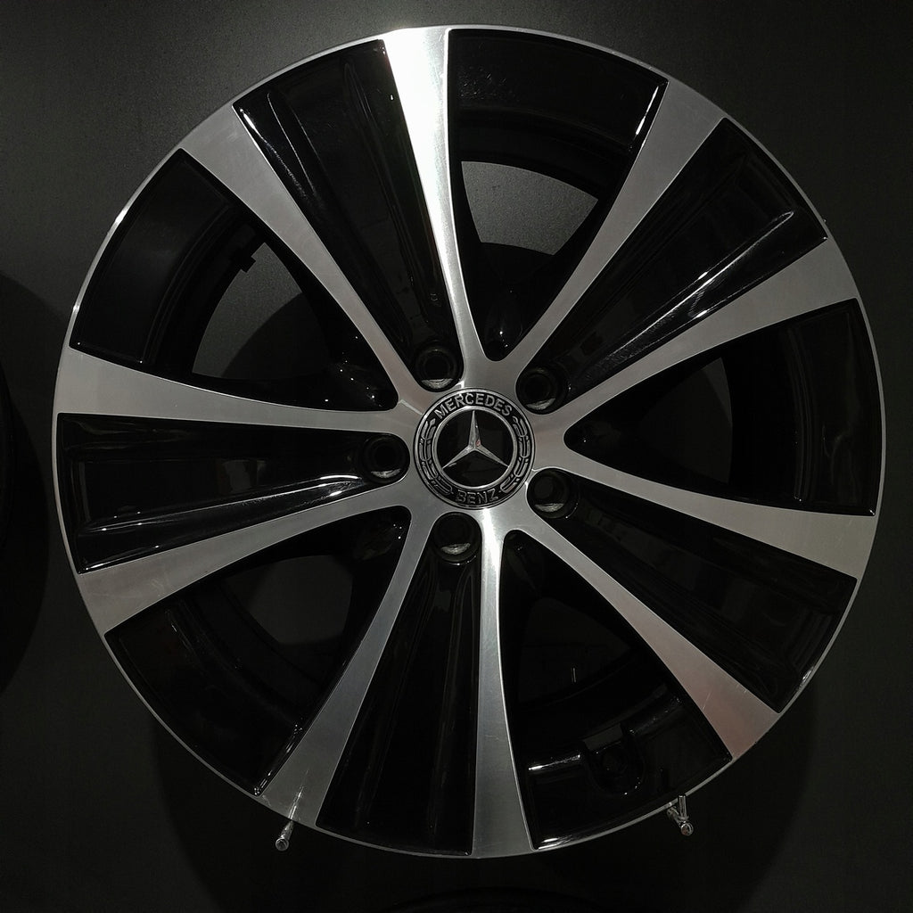 4x Alufelge 18 Zoll 8.0" 5x112 43ET Glanz Schwarz A2134013700 Mercedes-Benz W213