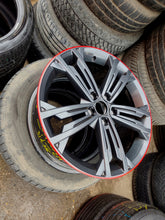 Load image into Gallery viewer, 1x Alufelge 18 Zoll 7.5" 5x112 49ET Glanz Schwarz 5G0601025DR VW Golf VII I FEL1850259297gs