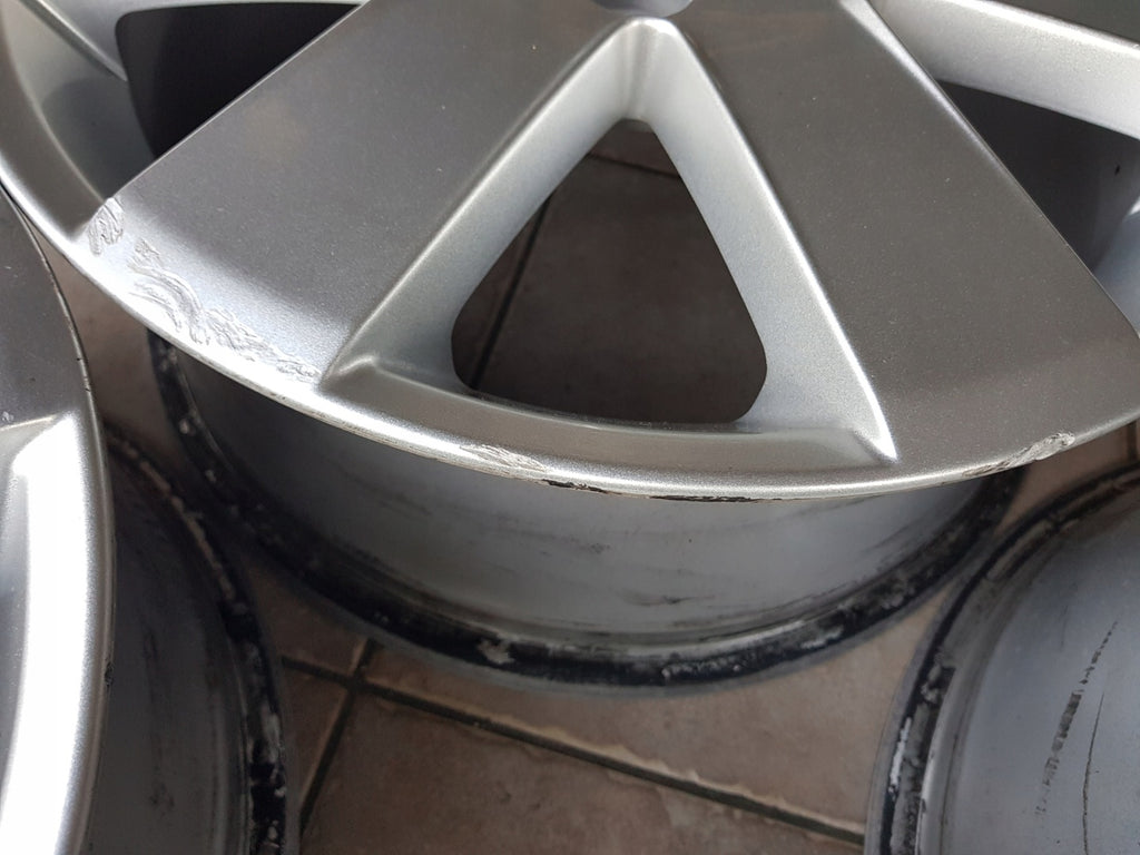 4x Alufelge 16 Zoll 6.5" 5x108 52 5ET Glanz Silber Ford Mondeo I Focus Cmax FEL3466299258wx