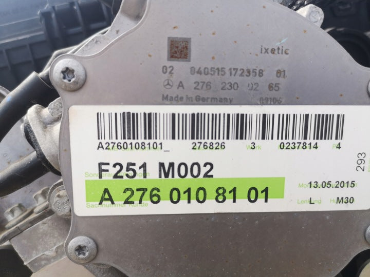 Motor Mercedes-Benz W251 276826 3.0 Benzin Engine Komplett MOT9063513531zb
