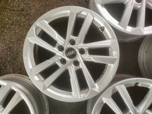 Load image into Gallery viewer, 4x Alufelge 17 Zoll 6.5" 5x112 43ET Glanz Silber 8Y0601025L Audi A6 A4 Rim Wheel FEL4788657025ox