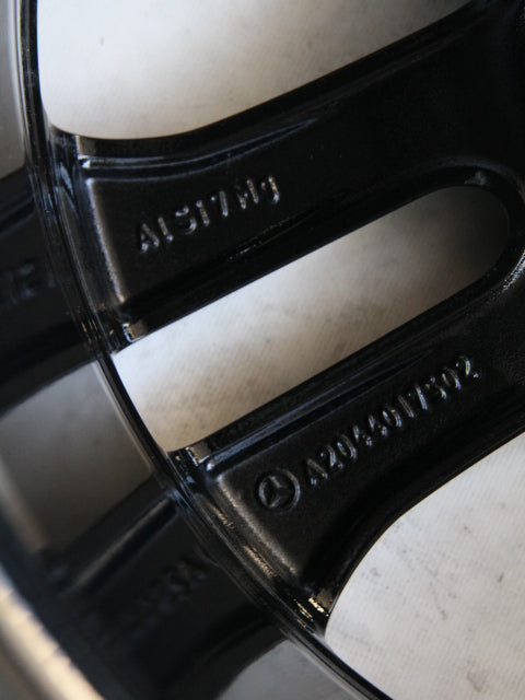 1x Alufelge 17 Zoll 7.5" 5x112 47ET Glanz Silber A2044017502 Mercedes-Benz W204