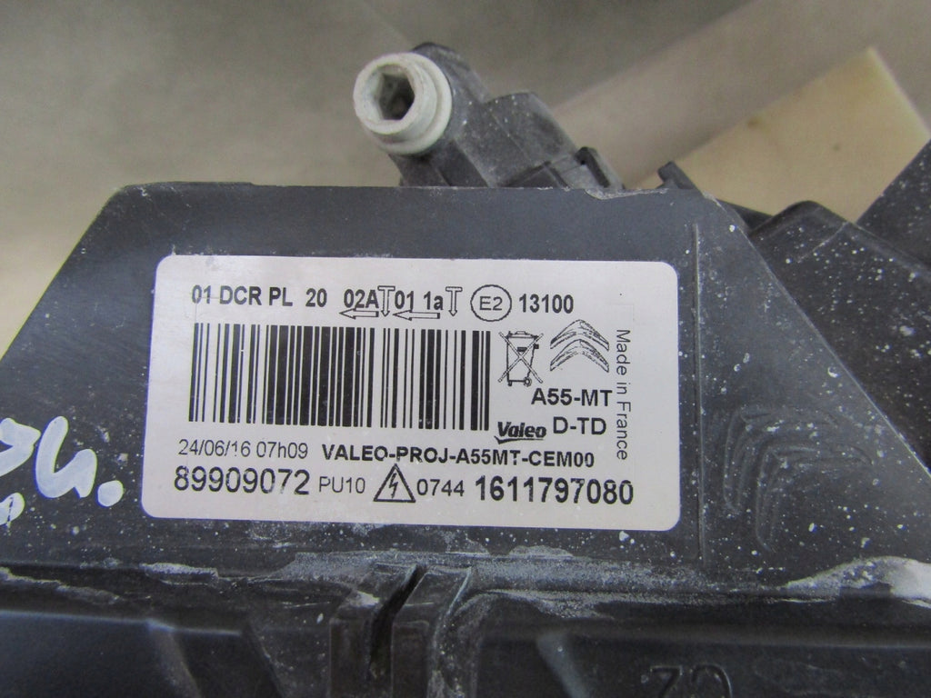 Frontscheinwerfer Citroën Ds3 1611797080 Xenon Rechts Scheinwerfer Headlight