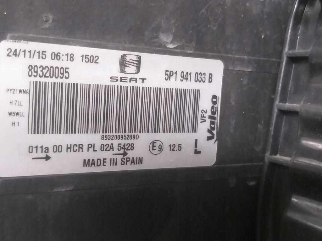 Frontscheinwerfer Seat Leon 5P1941033B Links Scheinwerfer Headlight