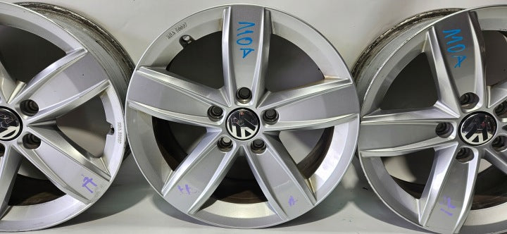 4x Alufelge 16 Zoll 6.5" 5x112 44ET Matt 5C0071496 VW Passat Touran New Beetle FEL3334799336wi