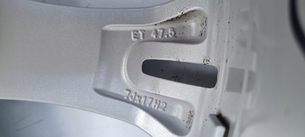 1x Alufelge 17 Zoll 7.0" 4x108 47,5ET Glanz Silber C1BC-MA Ford Fiesta Rim Wheel