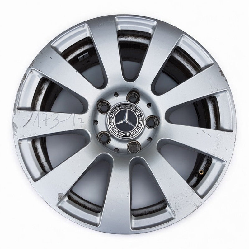 1x Alufelge 16 Zoll 7.5" 5x112 Glanz Silber Mercedes-Benz W212 Rim Wheel