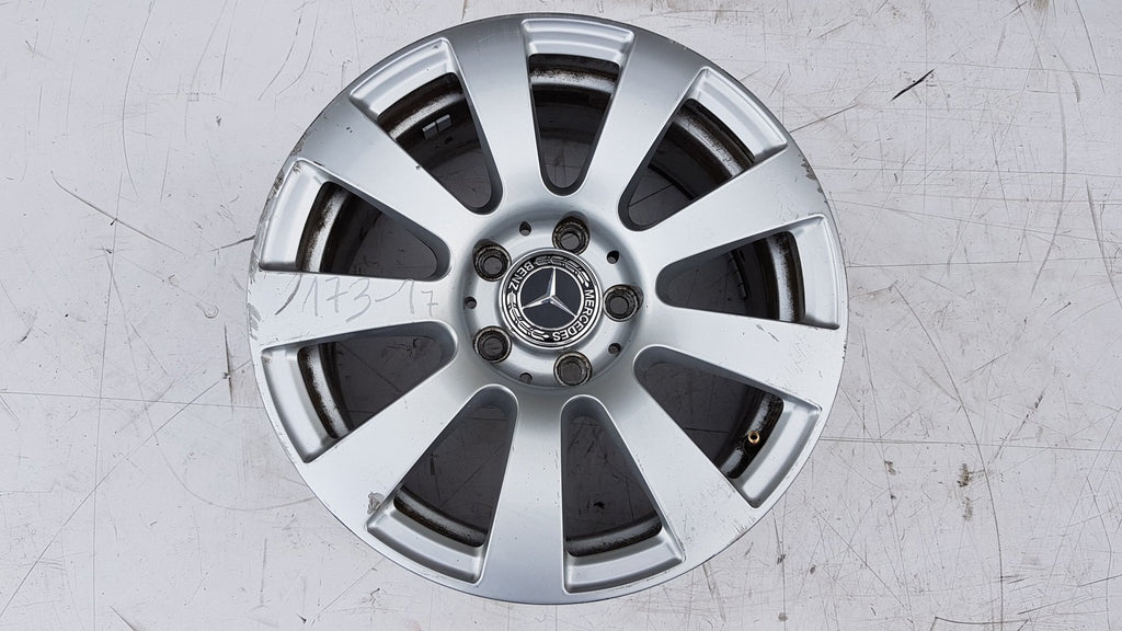 1x Alufelge 16 Zoll 7.5" 5x112 Glanz Silber Mercedes-Benz W212 Rim Wheel