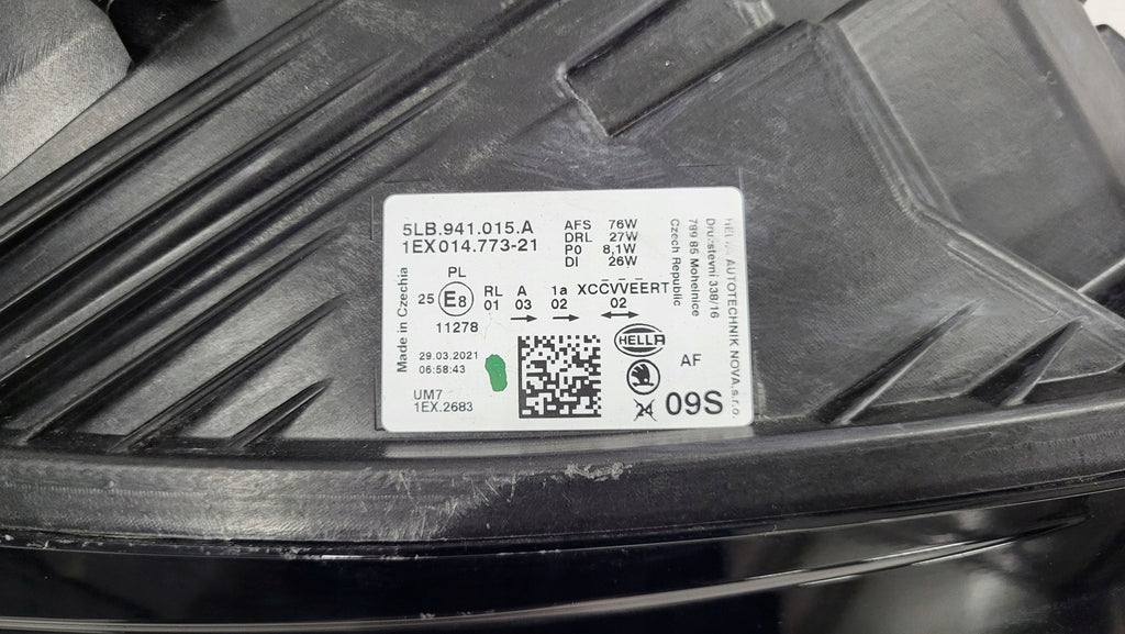 Frontscheinwerfer Skoda Enyaq 5LB941015A-KUD LED Links Scheinwerfer Headlight