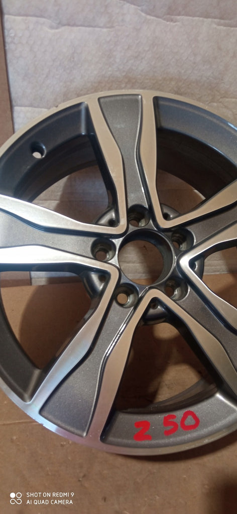 1x Alufelge 17 Zoll 7.0" 5x112 48,5ET Glanz Grau A2054010800 Mercedes-Benz Mg