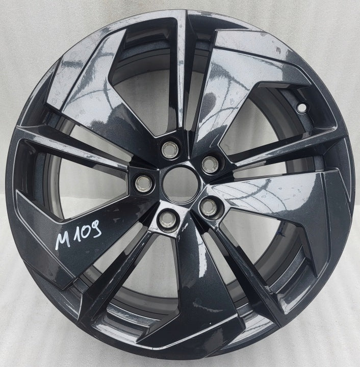 1x Alufelge 18 Zoll 7.5" 5x112 48ET Glanz Schwarz 5E3601025N Skoda Octavia 5e3 FEL2895457365rb