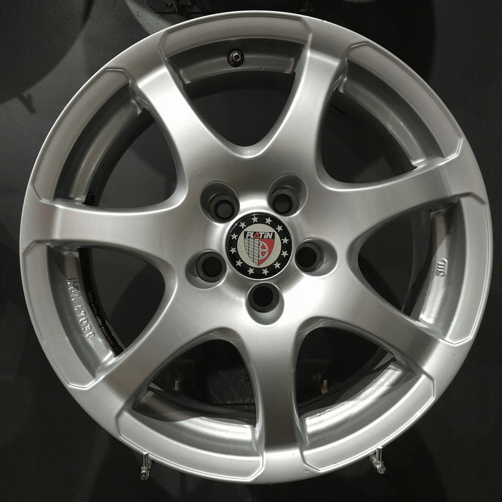 4x Alufelge 16 Zoll 6.0" 5x100 38ET Glanz Silber Skoda Kamiq Rim Wheel FEL3900215329hm