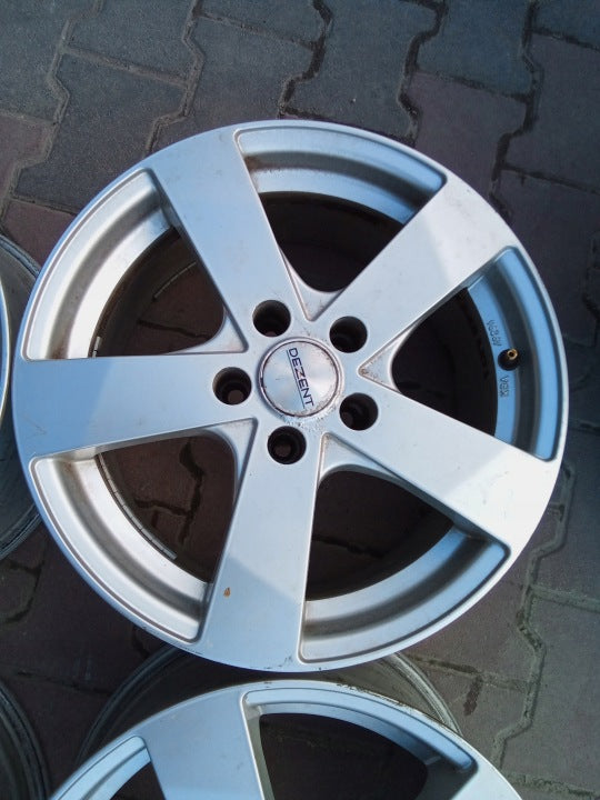 4x Alufelge 16 Zoll 7.0" 5x108 30ET Silber KBA49294 Rim Wheel FEL4279260784ig