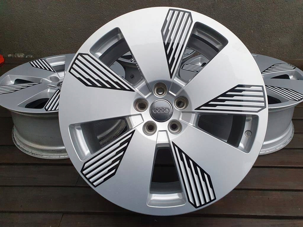 4x Alufelge 19 Zoll 8.0" 5x112 34ET Glanz Silber 4KE601025 Audi E-Tron Rim Wheel FEL5472035690ha