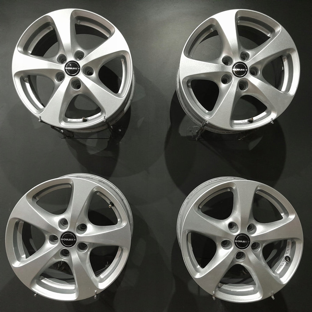 4x Alufelge 16 Zoll 7.0" 5x112 40ET Glanz Silber Skoda Octavia Ii Rim Wheel FEL2537456684ch