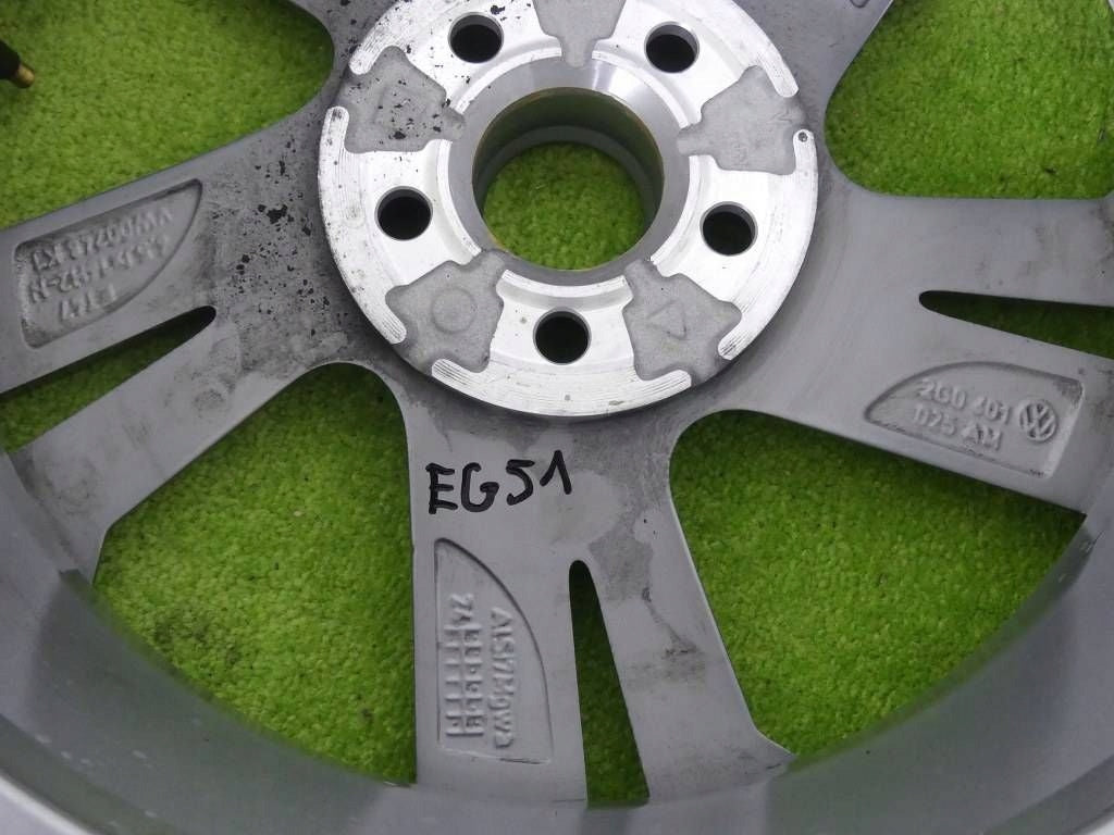 1x Alufelge 16 Zoll 6.5" 5x100 47ET Glanz Grau 2G0601025AM VW Polo Rim Wheel FEL4587156944vy