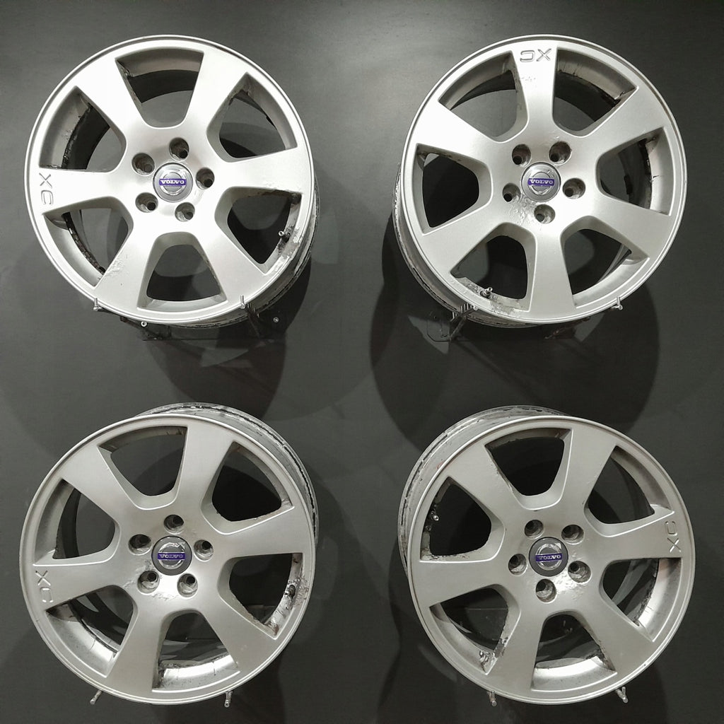 4x Alufelge 17 Zoll 7.5" 5x108 55ET Glanz Silber Volvo V60 I Xc60 Rim Wheel FEL6484996646cb