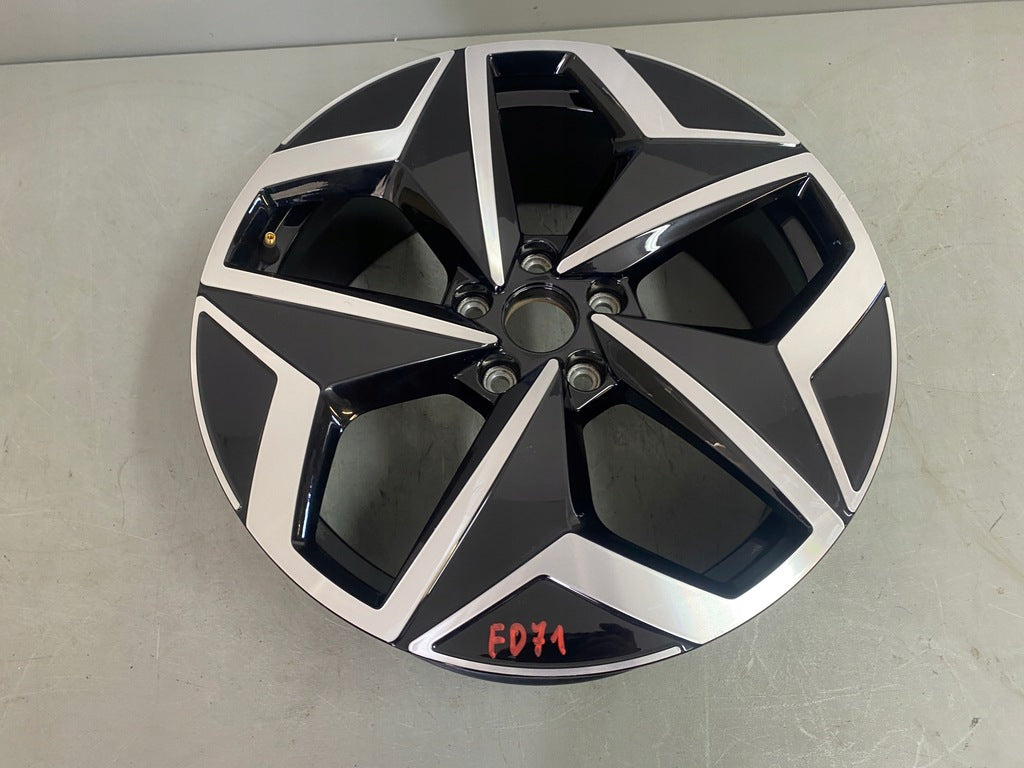 1x Alufelge 19 Zoll 7.5" 5x112 50ET Glanz Schwarz 10A601025 Vw Rim Wheel FEL2534923114cp