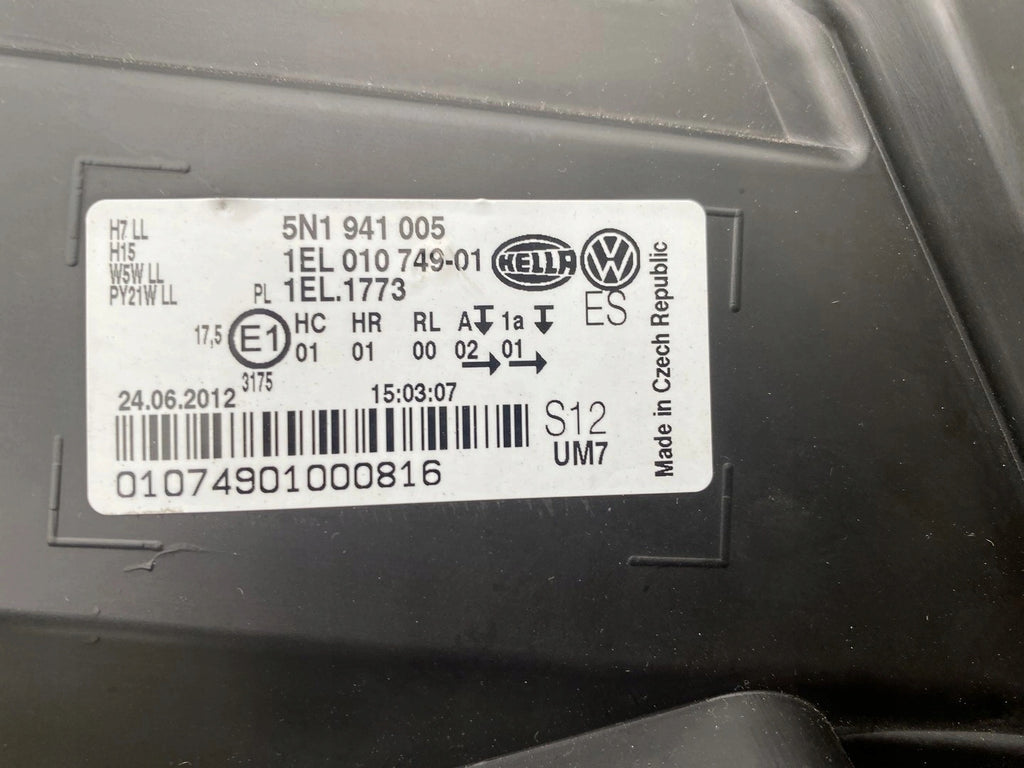 Frontscheinwerfer VW Tiguan 5N1941005 Links Scheinwerfer Headlight SCH1502481951eu