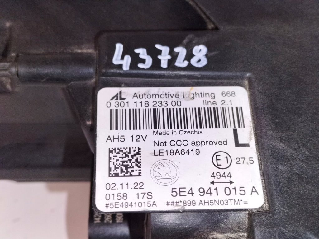 Frontscheinwerfer Skoda Octavia I 5E4941015A Links Scheinwerfer Headlight SCH1481817671uq