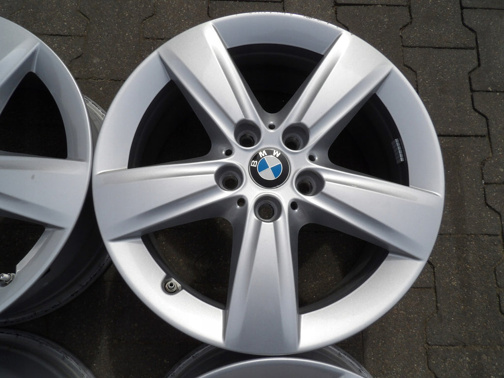 4x Alufelge 17 Zoll 7.5" 5x112 54ET Glanz Silber BMW Rim Wheel FEL9222215777va
