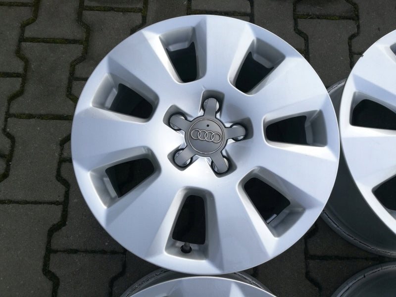 4x Alufelge 16 Zoll 7.5" 5x112 37ET Glanz Silber Audi A6 C7 B8 Rim Wheel