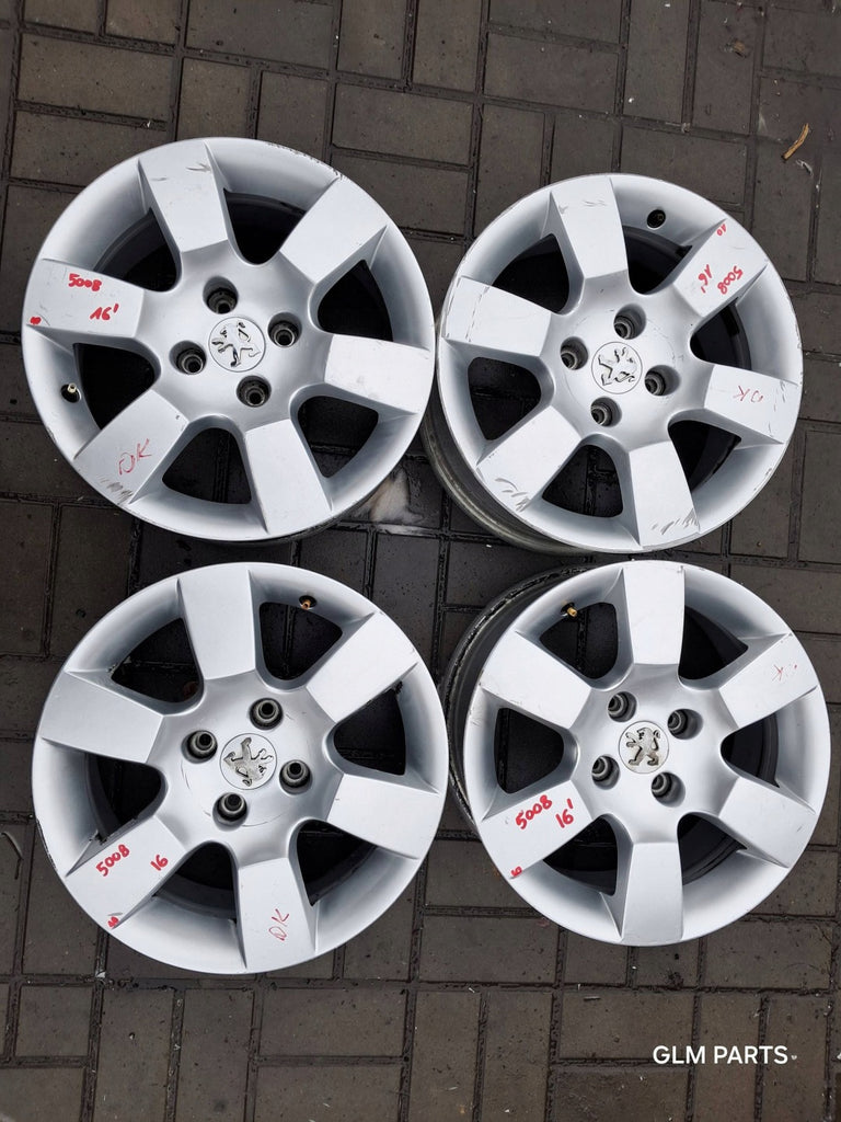 4x Alufelge 16 Zoll 7.0" 4x108 29ET Glanz Silber 9685783880 Peugeot 5008 FEL2864005192vd
