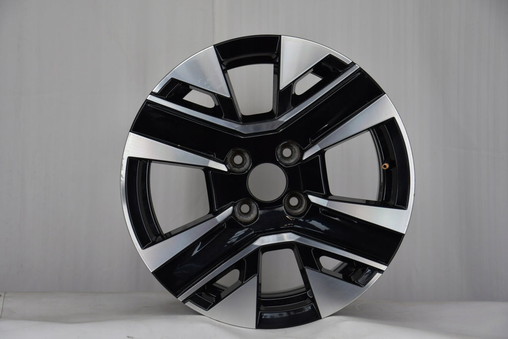1x Alufelge 16 Zoll 6.5" 4x108 38ET Glanz Schwarz 9851282880 Peugeot Rim Wheel FEL4289204417cr