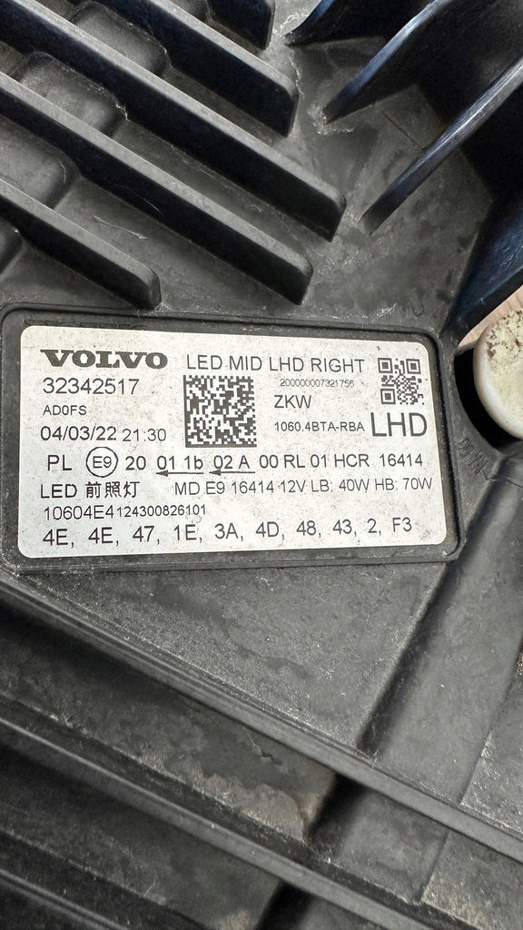 Frontscheinwerfer Volvo Xc60 II 32342517 LED Rechts Scheinwerfer Headlight SCH4344455799mn